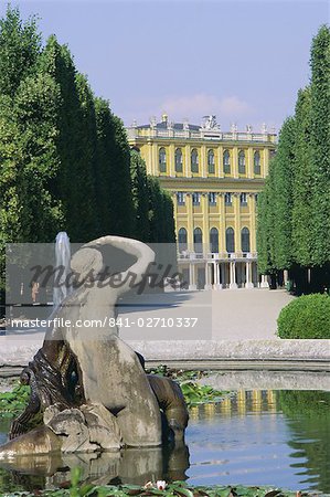 Naiad fountain, Schonbrunn, UNESCO World Heritage Site, Vienna, Austria, Europe