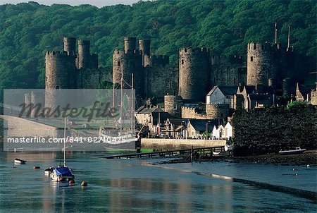 Château de Conwy, patrimoine mondial de l'UNESCO, Conwy, Gwynedd, pays de Galles, Royaume-Uni, Europe Château de Conwy, patrimoine mondial de l'UNESCO, Conwy, Gwynedd, pays de Galles, Royaume-Uni, Europe