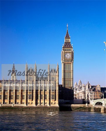 Big Ben et les maisons du Parlement, Westminster, Londres, Royaume-Uni, Europe