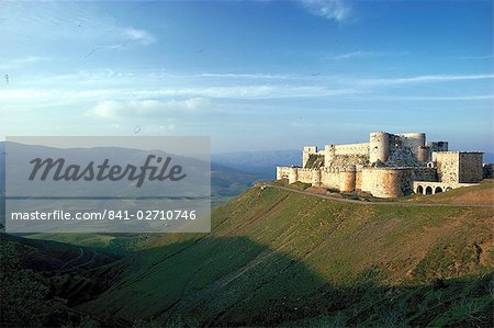 Krak des Chevaliers, crusader castle, Syrie, Moyen-Orient