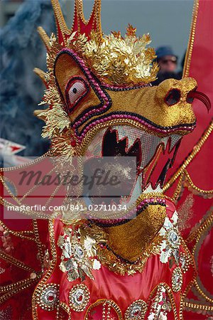 Person in costume at carnival, Trinidad, West Indies, Caribbean, Central America