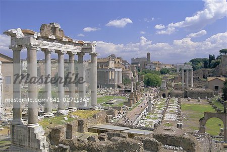 Offre une vue sur le Forum romain, Rome, Lazio, Italie, Europe