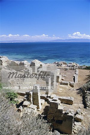 Ruines romaines, Tharros, près de Oristano, Sardaigne, Italie, Europe