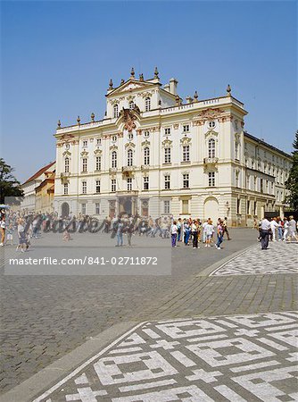 Der erzbischöfliche Palast, Burgplatz, Prag, Tschechische Republik, Europa