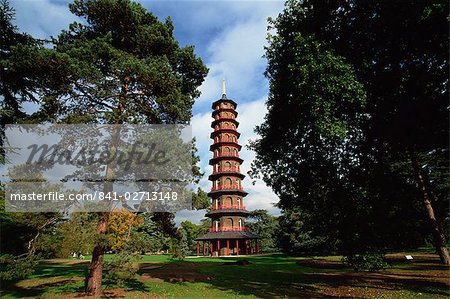 Die Pagode in den Royal Botanic Gardens in Kew (Kew Gardens), UNESCO Weltkulturerbe, London, England, Vereinigtes Königreich, Europa