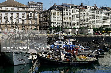 Le port, La Corogne, Galice, Espagne, Europe