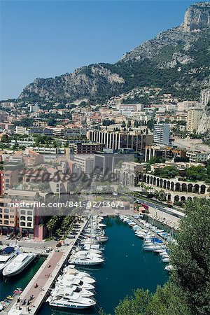 Vues du port de Fontvieille sur Monaco, Europe
