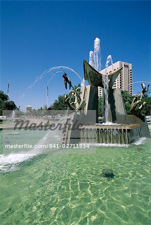 Fontaine de la Reine Victoria, Victoria Square, Adelaide, Australie-méridionale, Australie, Pacifique
