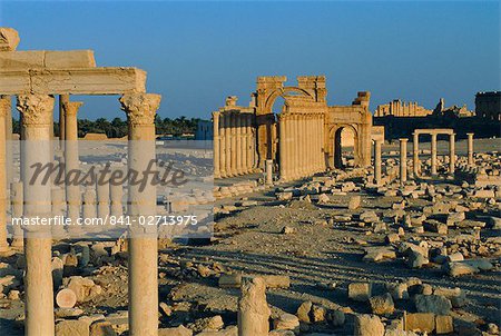 Palmyra, die Ruinen der römischen Stadt, Syrien, Naher Osten