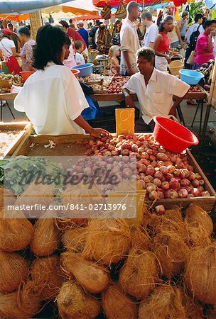 Market, St. Paul, Reunion Island, Indian Ocean