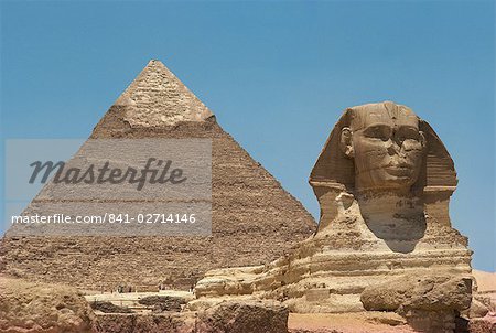 The Sphinx and one of the pyramids at Giza, UNESCO World Heritage Site, Cairo, Egypt, North Africa, Africa