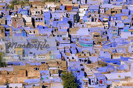 La ville bleue de Jodhpur, Rajasthan, Inde,
