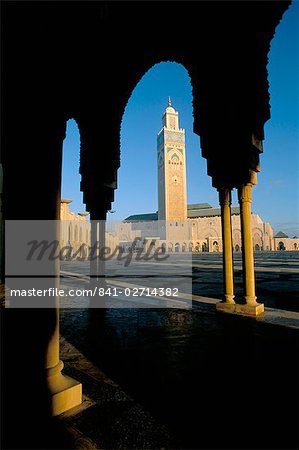 La mosquée de Hassan II, Casablanca, au Maroc, en Afrique du Nord, Afrique La mosquée de Hassan II, Casablanca, au Maroc, en Afrique du Nord, Afrique