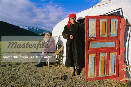 Kasachische Feldlager, Chowd Gol Tal, Bajan-Ölgii, Mongolei