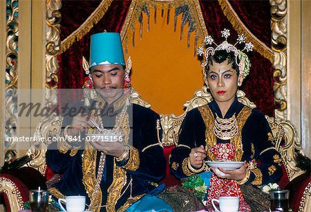 Traditionelle Ehe, Place du Kraton, Yogyakarta, Insel Java, Indonesien, Südostasien, Asien
