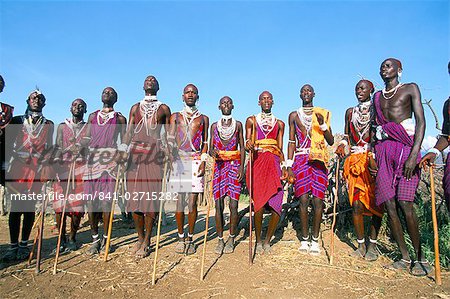 Alamal, ritual festival, Maasai village (manyatta), Rift Valley, southeast Kenya, East Africa, Africa