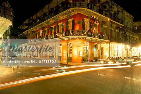 Quartier français de la nuit, la Nouvelle-Orléans, Louisiane, États-Unis d'Amérique, l'Amérique du Nord