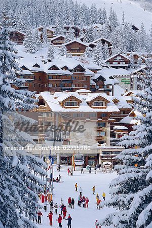 Ski resort of Courchevel, Savoie, Rhone-Alpes, France