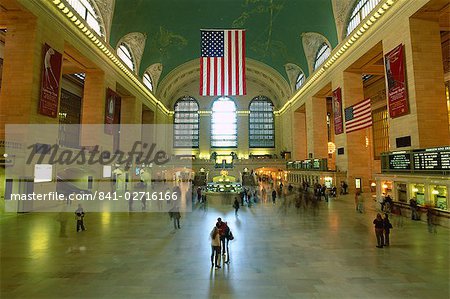 Interior of Grand Central Station, New York City, New York, United States of America, North America