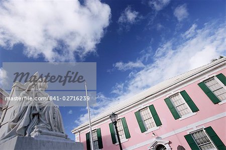 Statue of Queen Victoria, Nassau, New Providence Island, Bahamas, West Indies, Central America