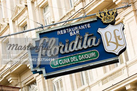 Bar Floridita Sign, Havana, Cuba