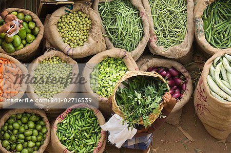 Marché, Trivandrum, Kerala, Inde