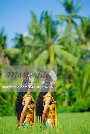 Danseurs de Barong, Bali, Indonésie