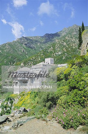 Monastery, Athos, UNESCO World Heritage Site, Greece, Europe