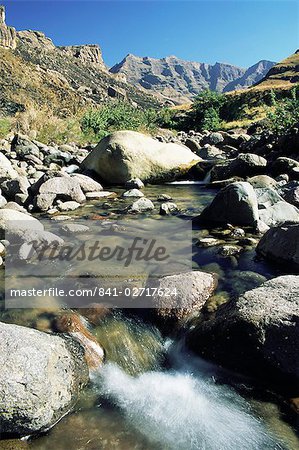 Château de jardin réserve, montagnes du Drakensberg, KwaZulu-Natal, Afrique du Sud, Afrique Château de jardin réserve, montagnes du Drakensberg, KwaZulu-Natal, Afrique du Sud, Afrique
