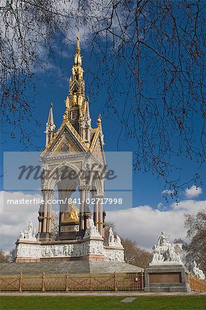 L'Albert Memorial, Kensington Gardens, Londres, Royaume-Uni, Europe