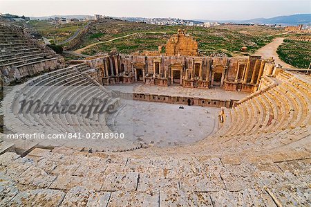 Das Theater, Jerash, eine römische Stadt der Dekapolis, Jordan, Mittlerer Osten