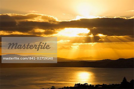 Sunrise, River Derwent, Hobart, Tasmanien, Australien, Pazifik
