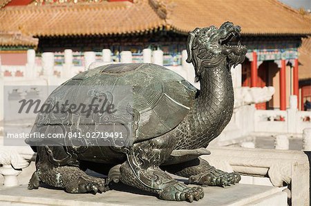 Skulptur, Verbotene Stadt (Palace Museum), Beijing, China, Asien