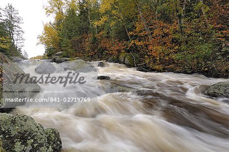 Rapids between Mora Lake and Little Saganaga Lake, Boundary Waters Canoe Area Wilderness, Superior National Forest, Minnesota, United States of America, North America