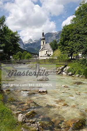 Église de Ramsau, près de Berchtesgaden, en Bavière, Allemagne, Europe
