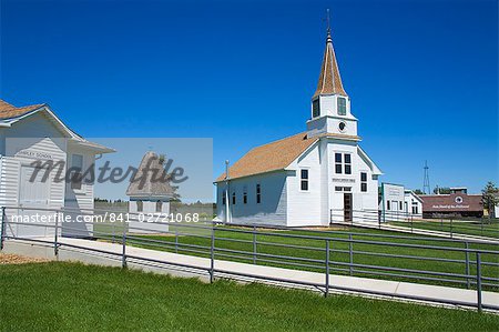 Ridgeway Lutheran Church, Prairie Outpost Park, Dickinson, North Dakota, United States of America, North America
