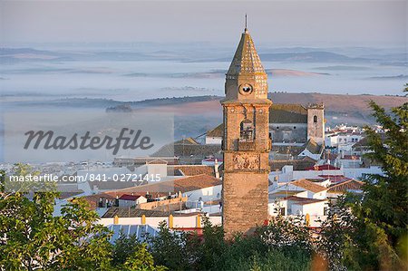 Misty Dawn, Medina Sidonia, Andalusien, Spanien, Europa