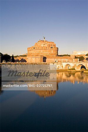Castello San'Angelo (St.-Angelo Castle) (Mole Adriana) and St. Angelo bridge, Rome, Lazio, Italy, Europe