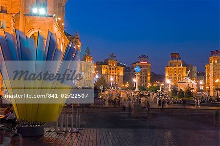 Independence Day, Maidan Nezalezhnosti (Independence Square), Kiev, Ukraine, Eurpoe