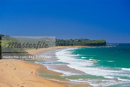Warriwood, une des plages de surf du Nord de Sydney, Sydney, New South Wales, Australie