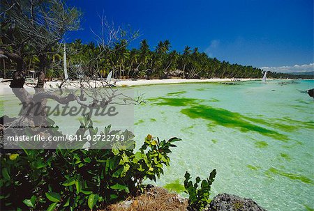 The west coast of the island of Boracay, off the coast of Panay, Philippines, Asia