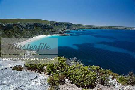 View from Cape du Couedit towards Weirs Cove and coastline at southwest tip of island, Kangaroo Island, South Australia, Australia, Pacific
