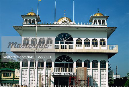 Le temple Sikh à Kuching, la capitale du Sarawak dans north Borneo, Malaisie, Asie du sud-est, Asie de l'ouest