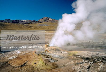 El Tatio geyser, Atacama, Chile, South America El Tatio geyser, Atacama, Chile, South America