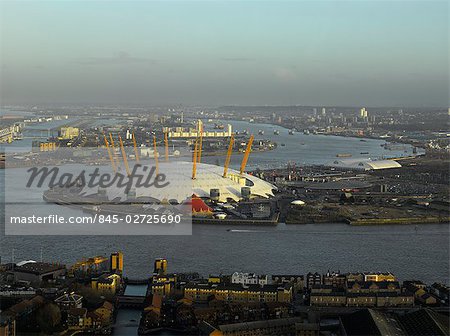 London Panorama depuis la tour de Citigroup, Canada place, Londres.