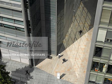 Modern townscape and reflections, City of London, London.
