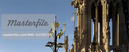 London panorama from Victoria Tower, Houses of Parliament, London. Architect: Sir Charles Barry and A W Pugin.