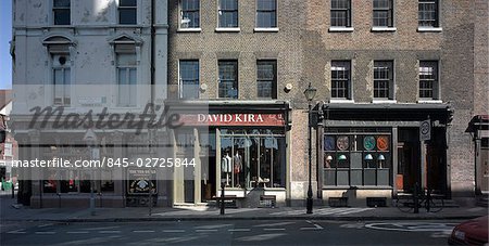 Shop fronts, Spitalfields, London.