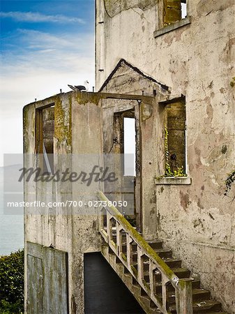Maison, Alcatraz, San Francisco, Californie, Etats-Unis d'ancien gardien