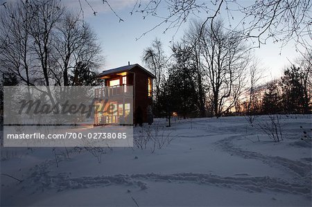 Cabin in Winter, Prince Edward County, Ontario, Canada